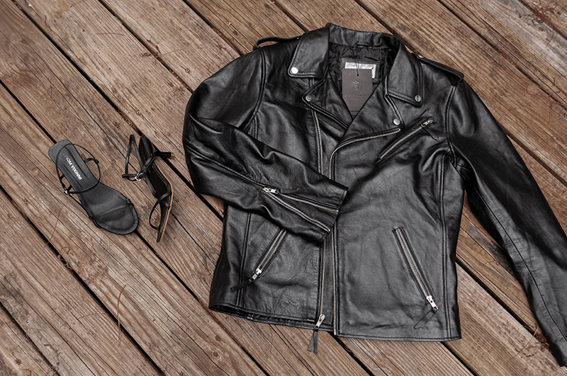 stolen from his, oversized leather jacket review | day in my dreams