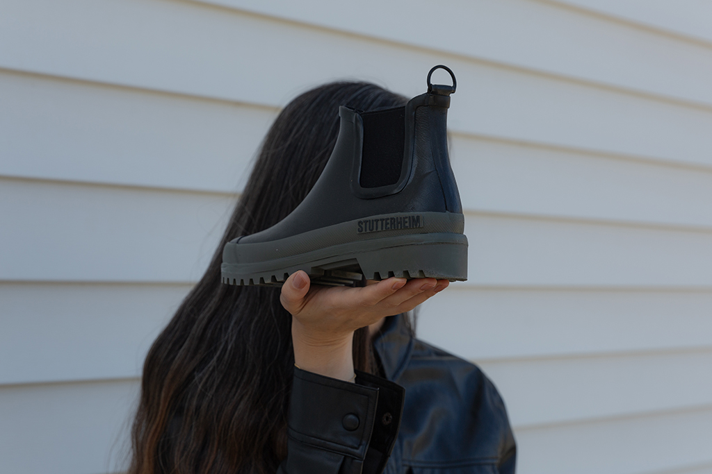 Stutterheim rain boots review by minimalist fashion blogger